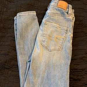 High rise American eagle jeggings size 0